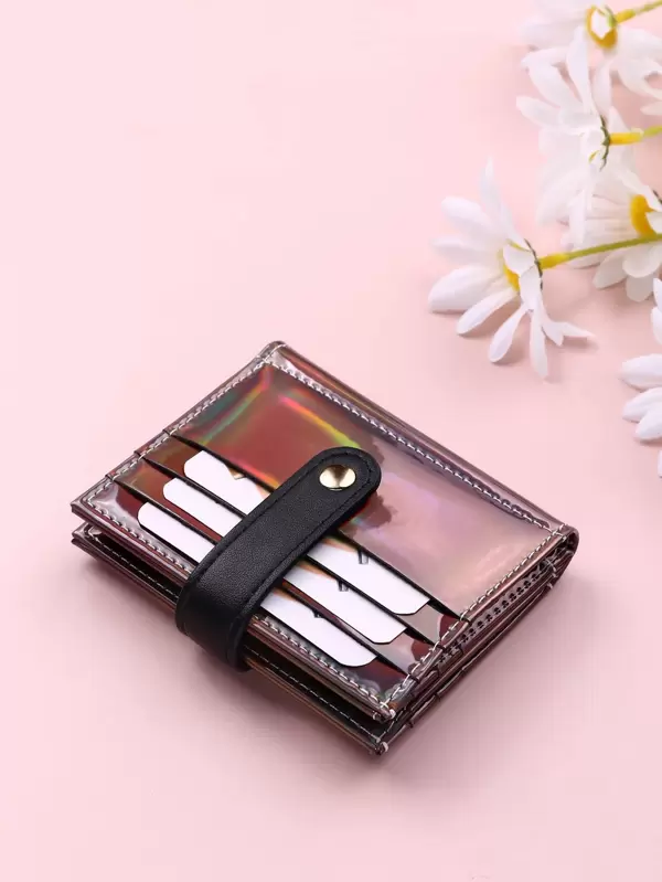 Holographic Card Holder Lightweight Portable,Credit Card,ID Card White