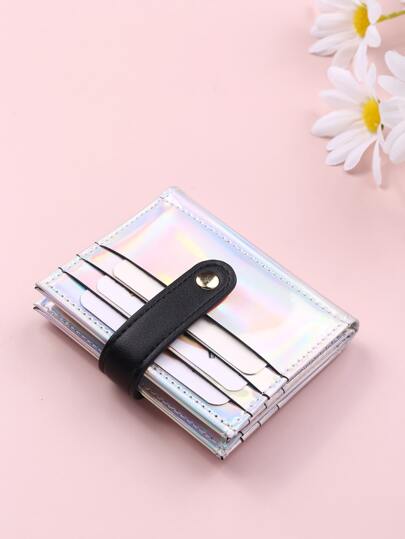 holographic card wallet Jane Marie Iridescent Slim Phone Wallets main image 1