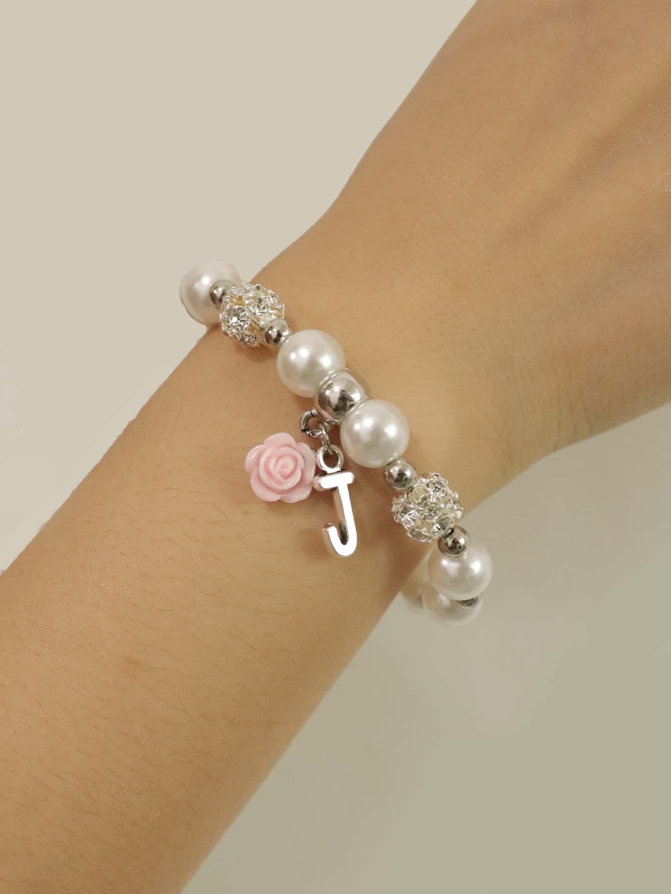 Girls Flower Charm Bracelet