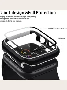 Funda compatible con Apple Watch de color combinado - Multicolor - Ver 4