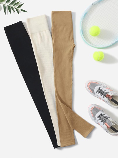 طماق رياضي بخصر عريض 3 قطع