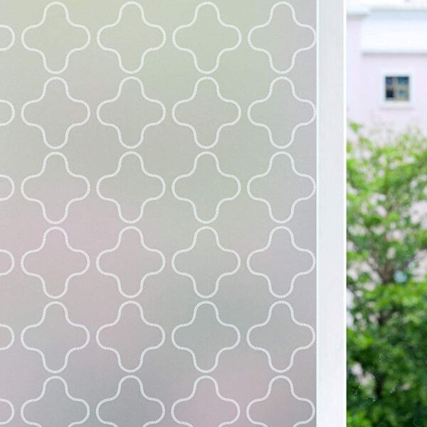 

Graphic Print Window Privacy Sticker, Silver