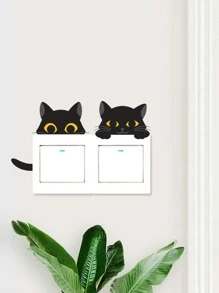 1 bộ Cartoon Cat Switch Sticker - Nhiều màu - Xem 2
