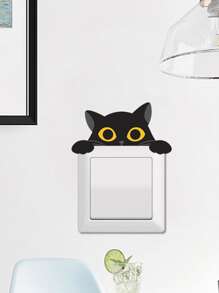 1 bộ Cartoon Cat Switch Sticker - Nhiều màu - Xem 4