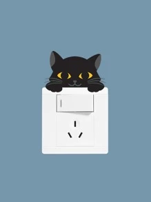 1 bộ Cartoon Cat Switch Sticker - Nhiều màu - Xem 6