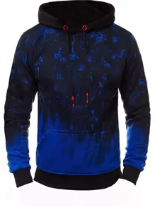 Manfinity LEGND Men Graphic Print Drawstring Hoodie - Multicolor - View 1