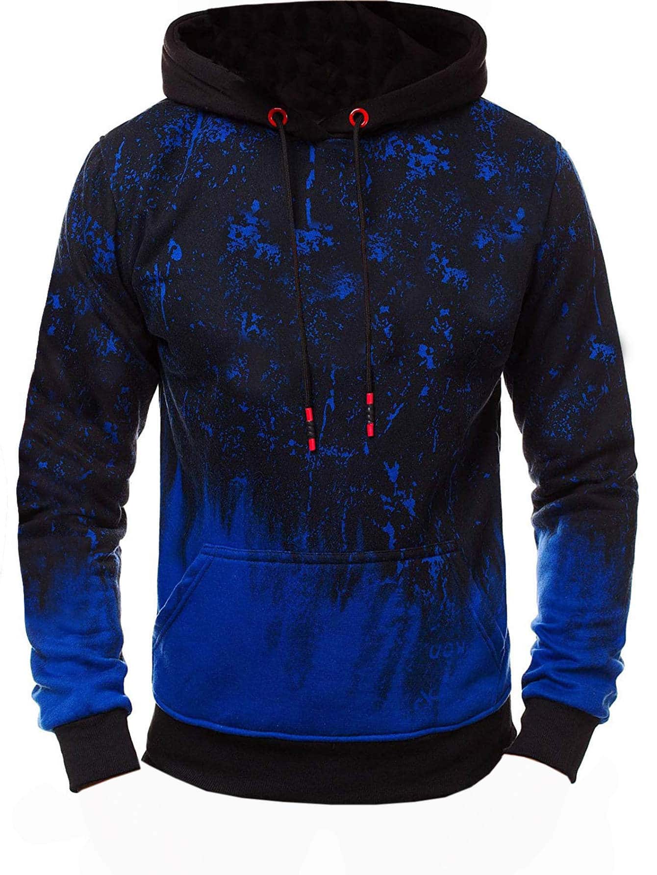 Manfinity LEGND Men Graphic Print Drawstring Hoodie - Multicolor - View 1