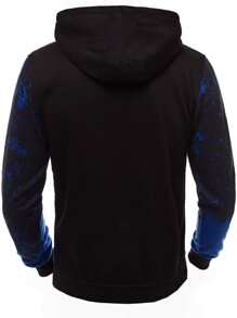 Manfinity LEGND Men Graphic Print Drawstring Hoodie - Multicolor - View 2