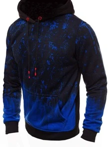 Manfinity LEGND Men Graphic Print Drawstring Hoodie - Multicolor - View 3