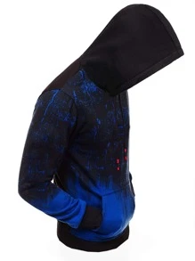 Manfinity LEGND Men Graphic Print Drawstring Hoodie - Multicolor - View 4