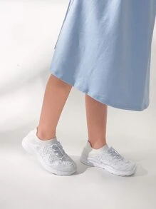 Cuccoo Zapatillas de running de niñitos con cordón - Blanco - Ver 9