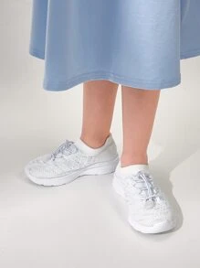 Cuccoo Zapatillas de running de niñitos con cordón - Blanco - Ver 8