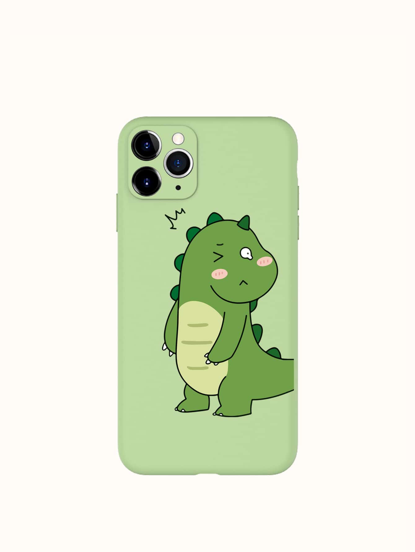 Cartoon Dinosaur Phone Case - Green - View 1