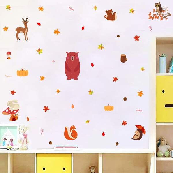 

Animal Print Wall Sticker, Multicolor
