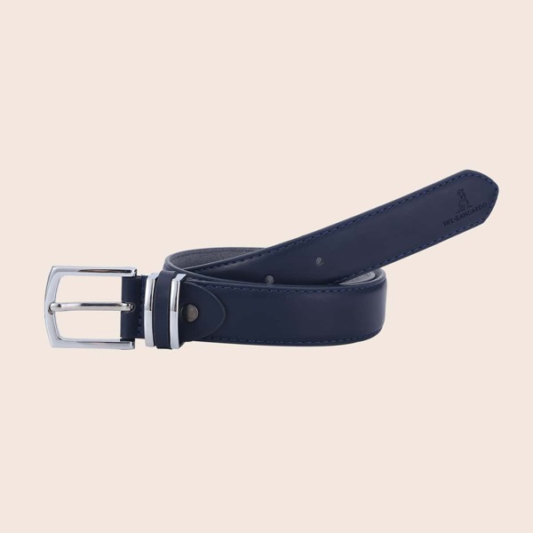 

Boys Metal Buckle Belt, Navy blue
