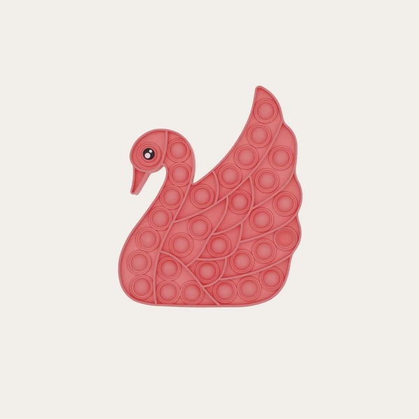 

Swan Shaped Push Pop Bubble, Pink