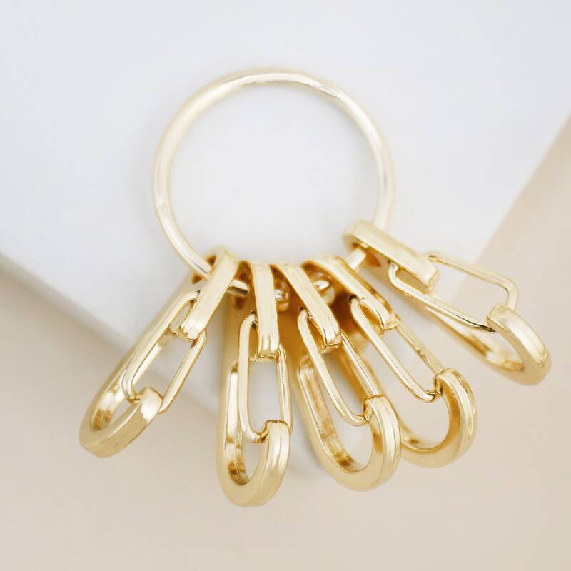 

1pc Minimalist Keychain, Gold