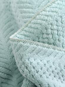 Jacquard Face Towel - Green - View 3