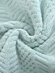 Jacquard Face Towel - Green - View 4