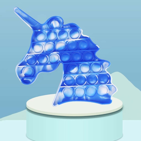 

Unicorn Shaped Push Pop Bubble, Multicolor