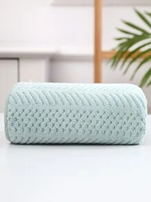 Jacquard Face Towel - Green - View 2
