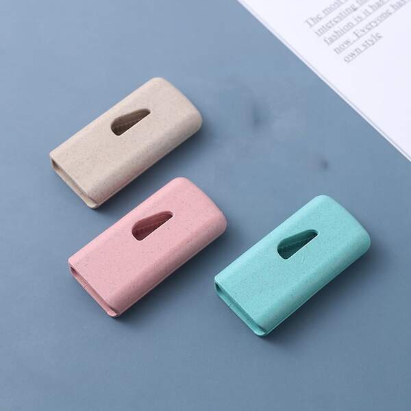 

1pc Plain Random Color Pill Storage Box, Multicolor