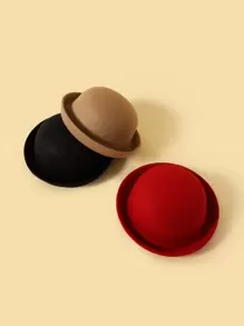 3pcs Kids Solid Color Fashion Gentlemen Hat - Multicolor - View 2