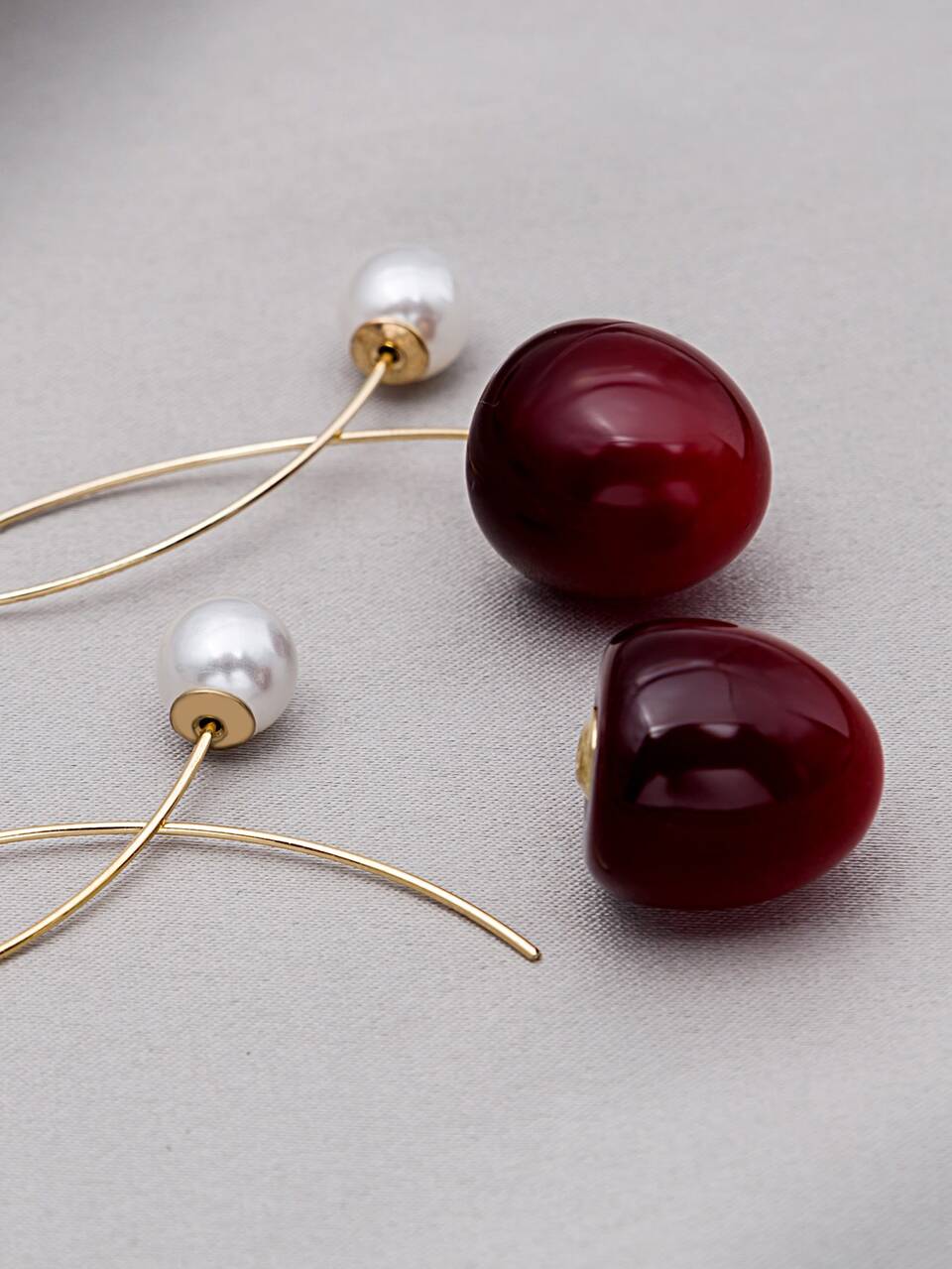 Faux Pearl Decor Earrings