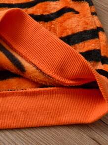 SHEIN 少年虎皮印花法蘭絨衛衣和運動褲 - 彩色 - 查看 5