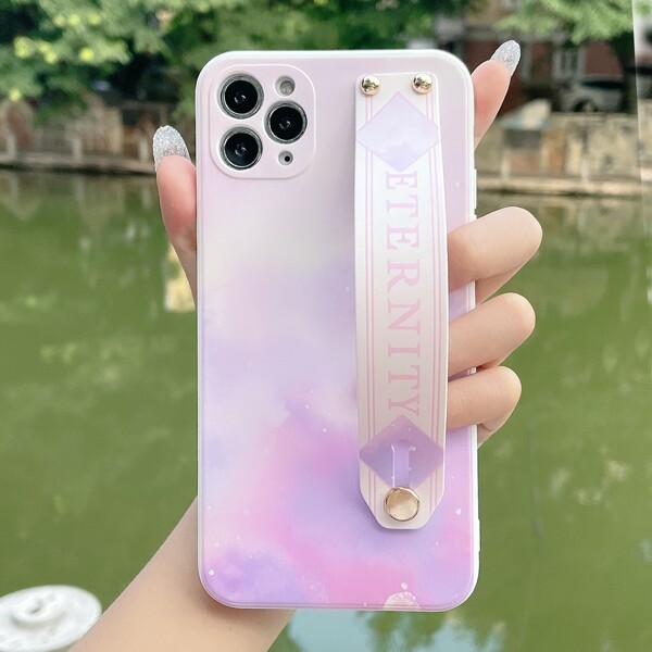 

Ombre Phone Case With Wristband Holder, Multicolor