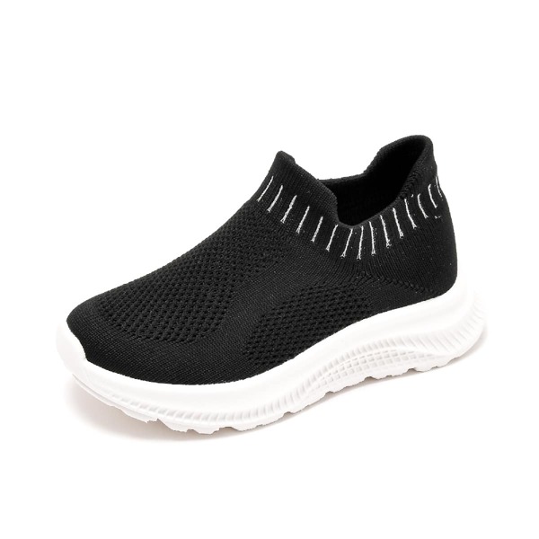 

Boys Minimalist Knit Slip On Sneakers, Black