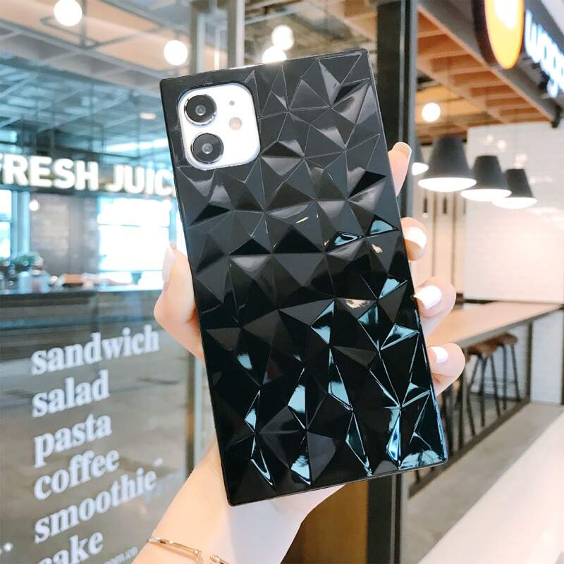 

Geometric Phone Case, Black