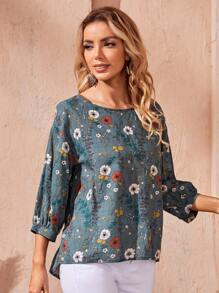 EMERY ROSE Áo trễ vai in hoa - Nhiều màu - Xem 4