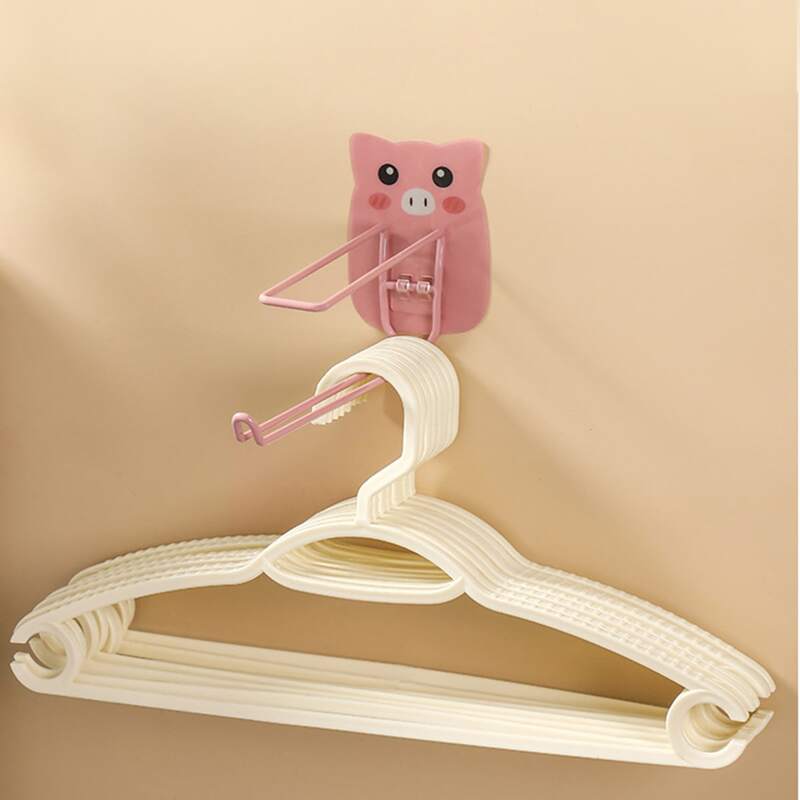 

1pc Cartoon Pig Wall Hook, Pink