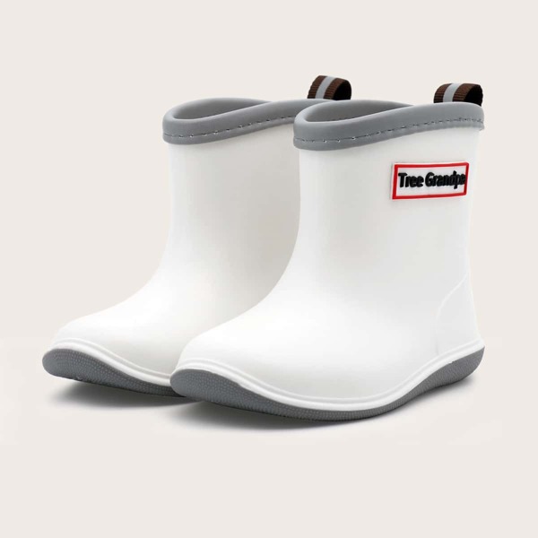 

1pair Kids Letter Design Rain Boots, Multicolor