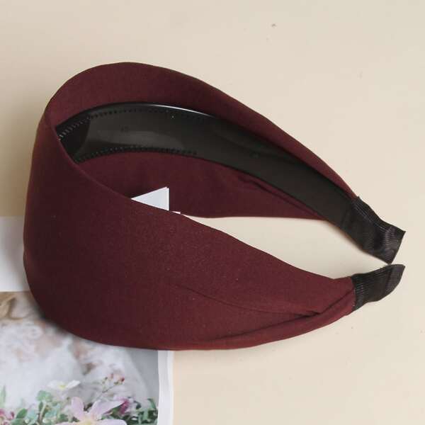 

Simple Wide Headband, Burgundy