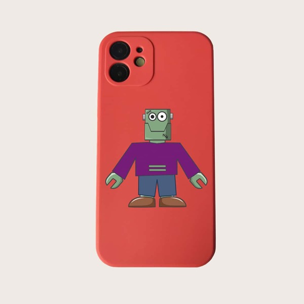 

Cartoon Graphic Phone Case, Red