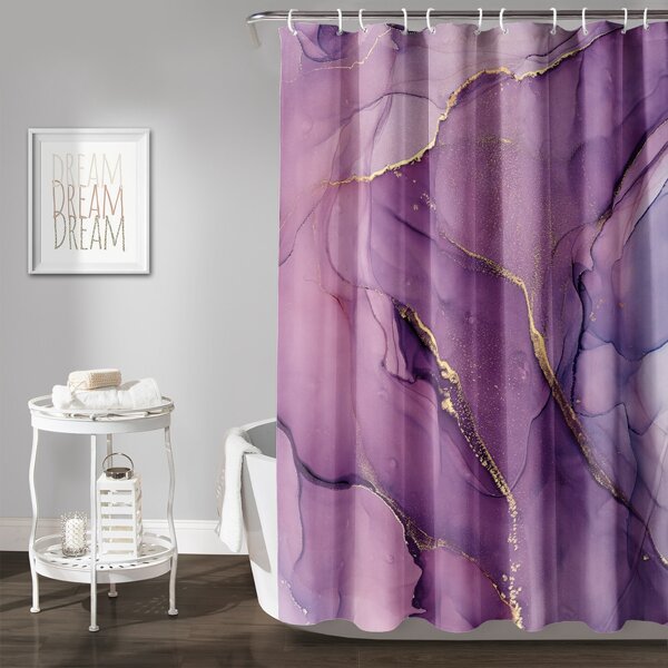 

Marble Pattern Shower Curtain, Multicolor