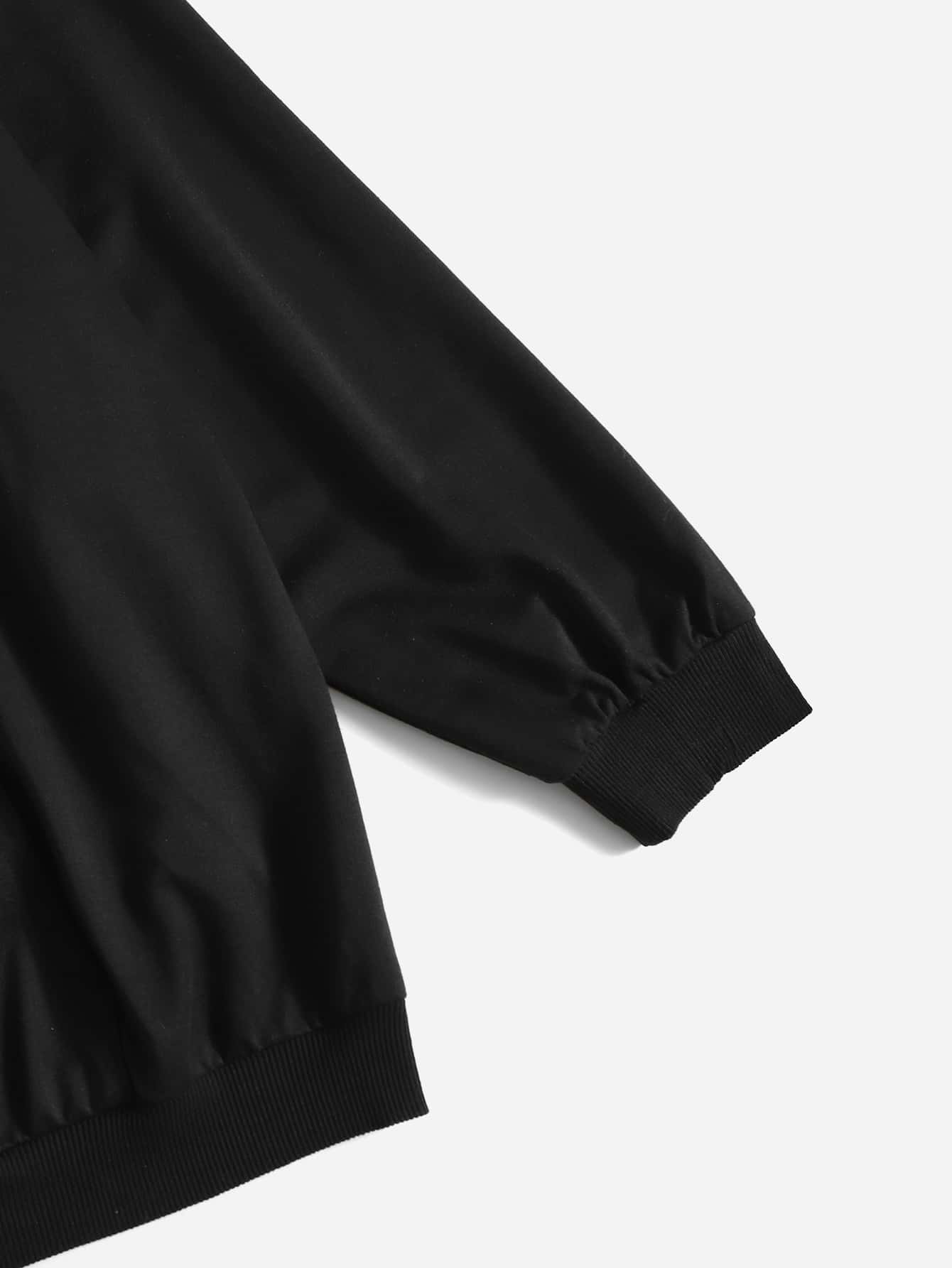 Sudadera con capucha con corazón con estampado de hueso - Negro - Añade 3