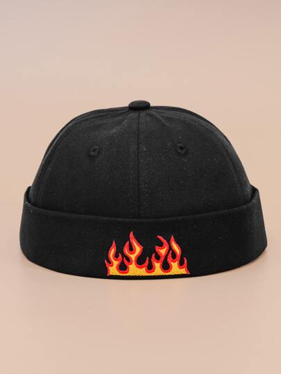 Mũ Docker thêu ngọn lửa cho nam