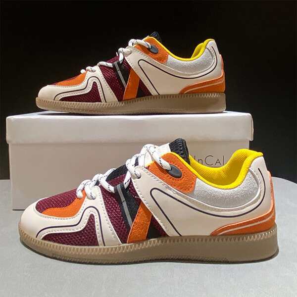

Colorblock Lace Up Design Sneakers, Multicolor