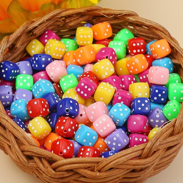 

1pack DIY Dice Jewelry Accessory, Multicolor
