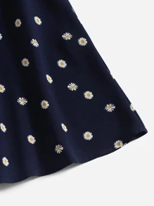 Soleia Đầm Hoa Boho - Màu xanh hải quân - Xem 5