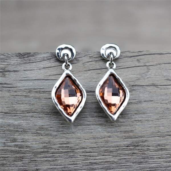 

Geometric Drop Earrings, Multicolor
