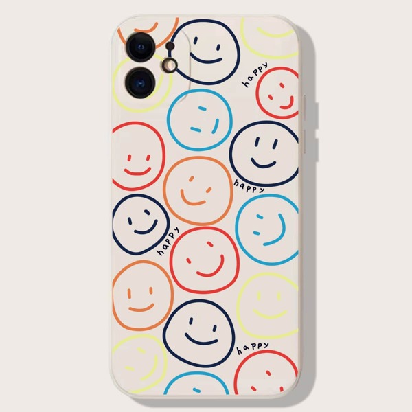 

Smile Pattern Phone Case, Multicolor