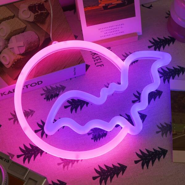 

Bat Shaped Neon Light, Multicolor