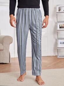 Hombres Pantalones de pijama de rayas - Multicolor - Ver 3