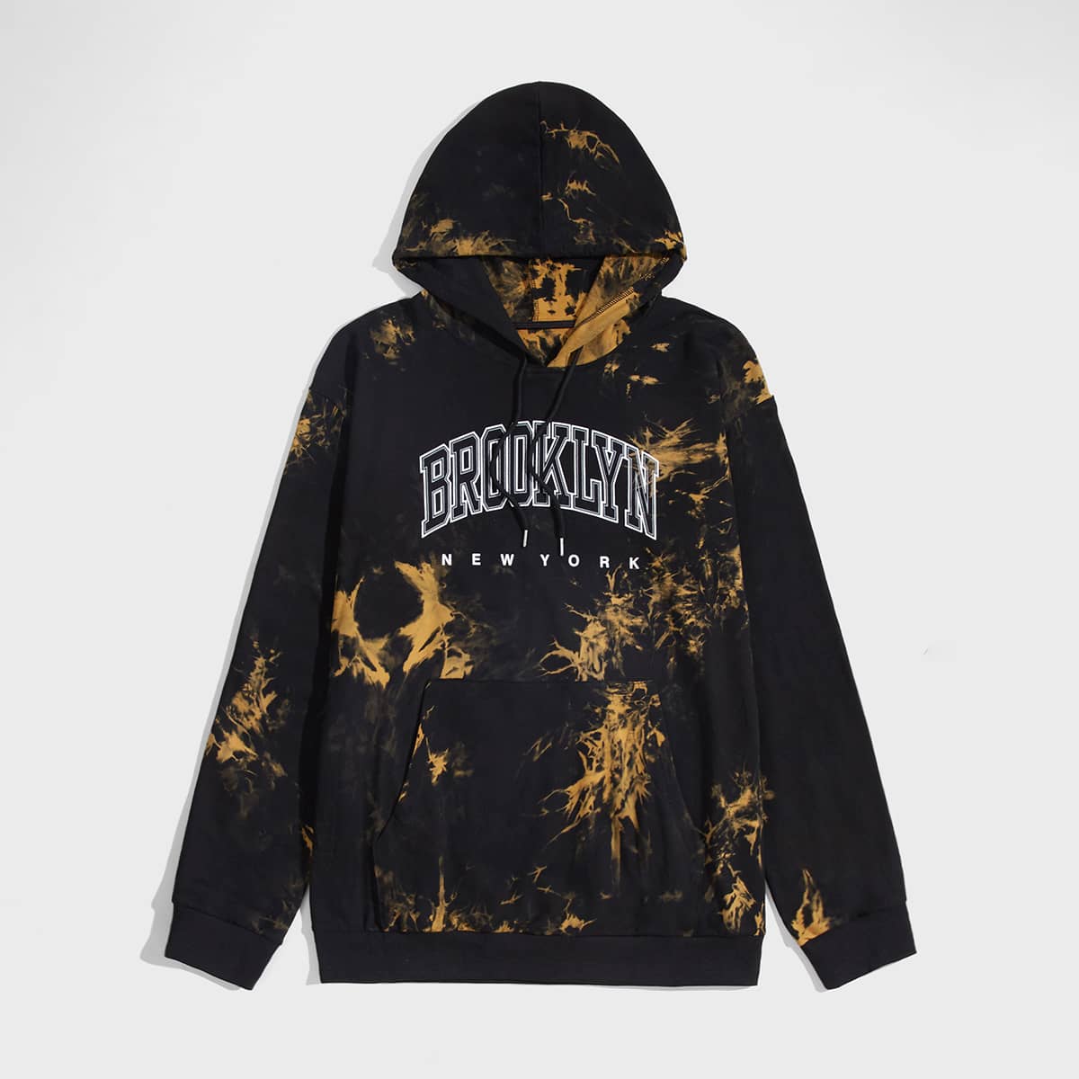 

Guys Letter Tie Dye Drawstring Hoodie, Multicolor