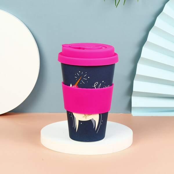 

Unicorn Print Coffee Cup, Multicolor