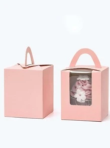 5pcs Cupcake Packaging Box - Baby Pink - View 3